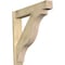 Ekena Millwork Funston Block Rough Sawn Outlooker, Douglas Fir, 8"W x 44"D x 44"H OUT08X44X44FST05RDF - alternate 1